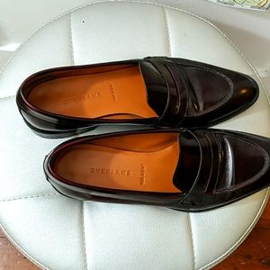 Everlane burgundy leather loafer